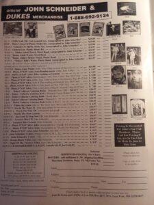 Order form Tour Book to depict skill level.