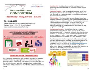 Booklet detailing services offered by a variety of organizations