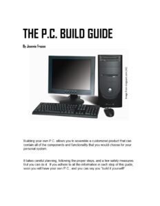 Front cover of a guide to build a computer